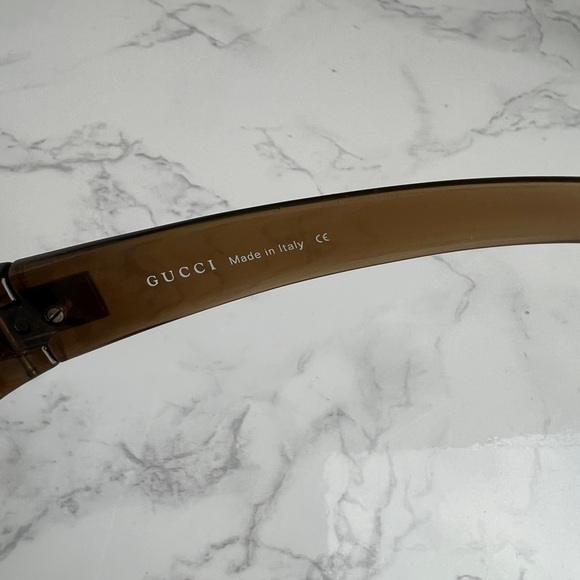 Vintage Gucci GG 1414/S oversized shield sunglasses ? Italian designer Vintage main image 4